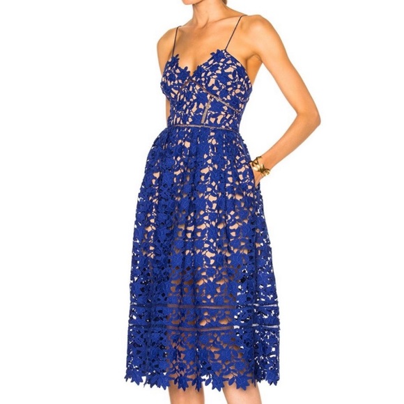 Self-Portrait Azalea Midi Dress